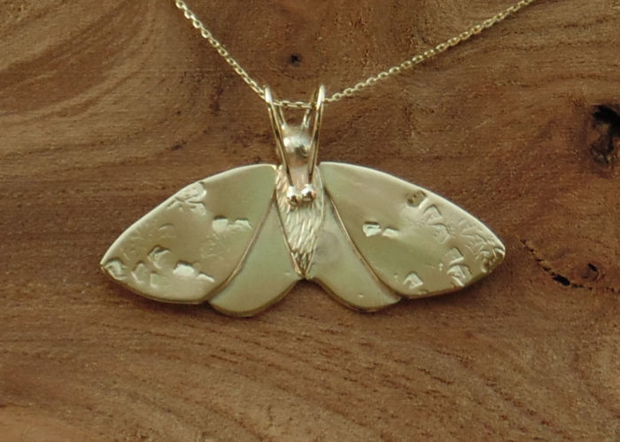 9ct Gold Moth pendant.