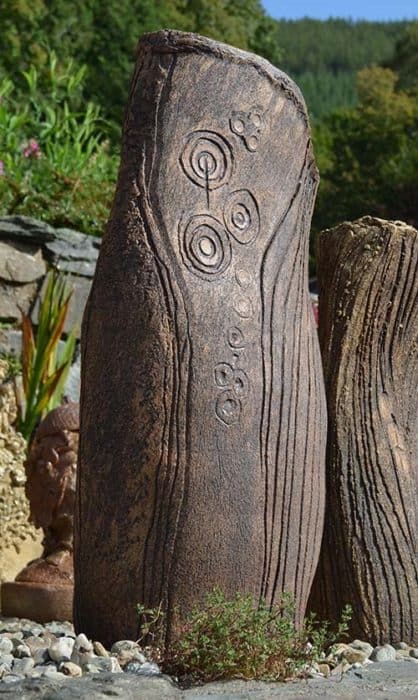 Sculptural Standing Stone Planter